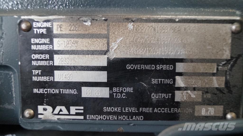 DAF PE 228 C NEW Mootorid