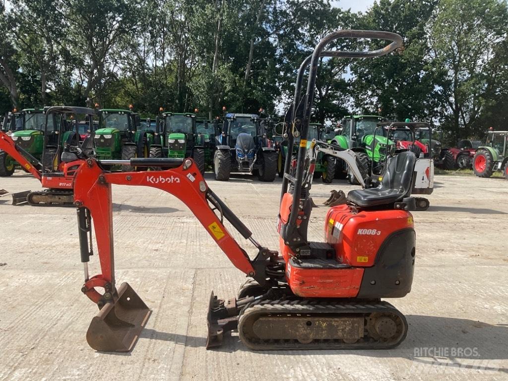 Kubota K 008-3 Miniekskavaatorid < 7 t