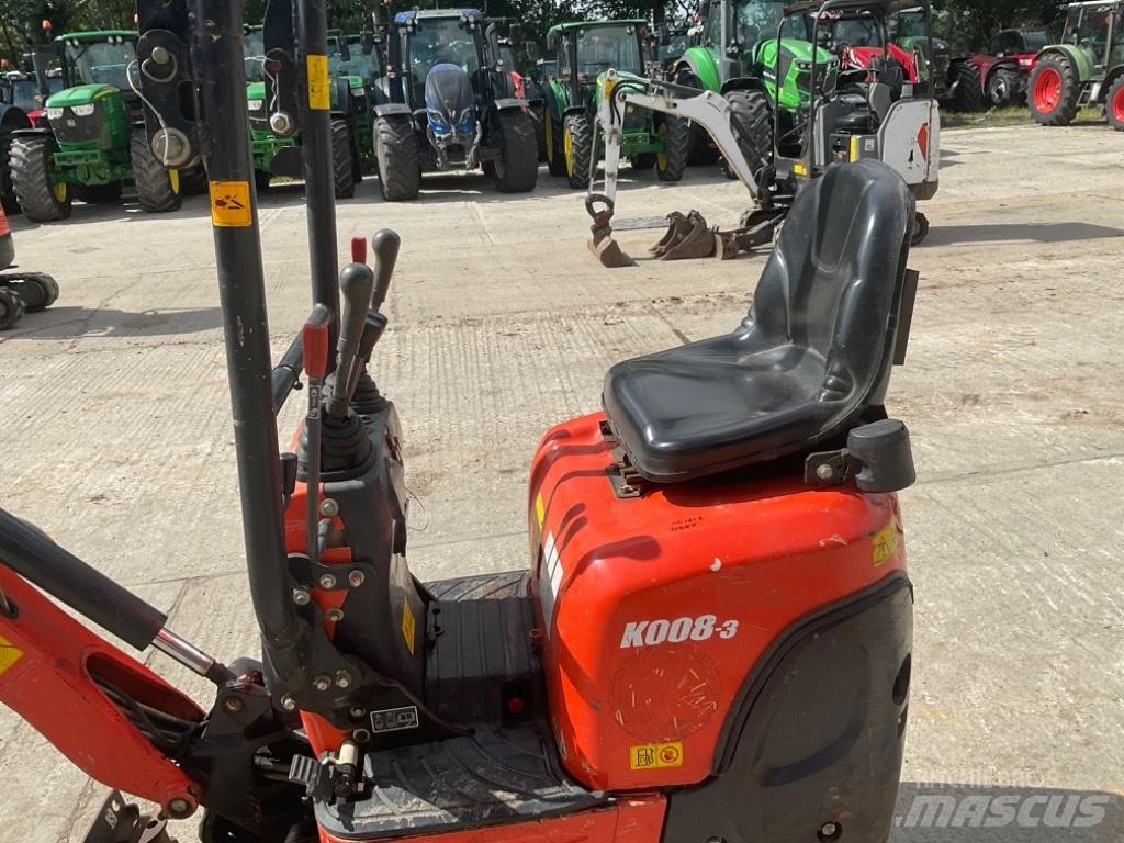 Kubota K 008-3 Miniekskavaatorid < 7 t