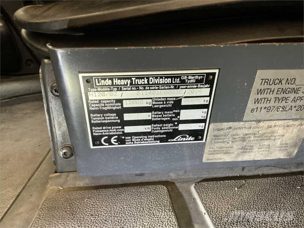 Linde H120D/1200 Diiseltõstukid