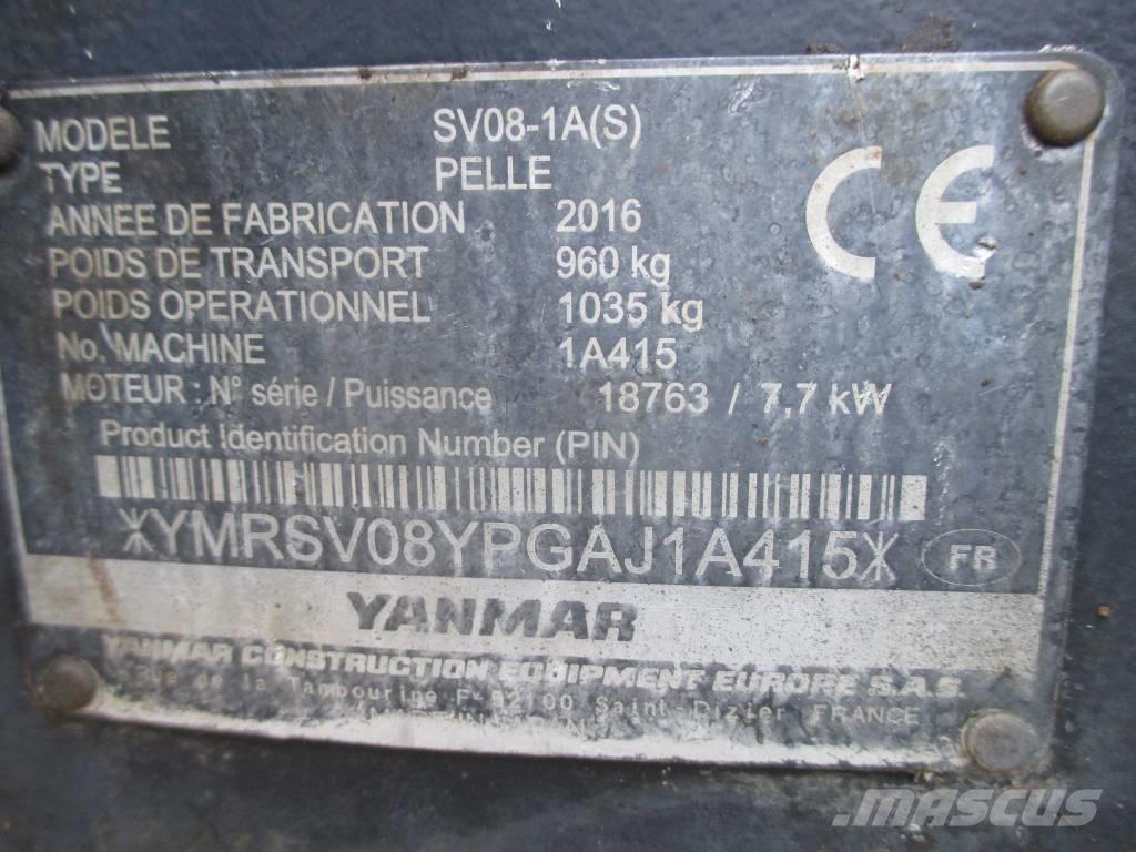 Yanmar SV 08-1 A Miniekskavaatorid < 7 t