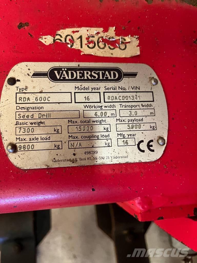 Väderstad RDA600 C Külvikud