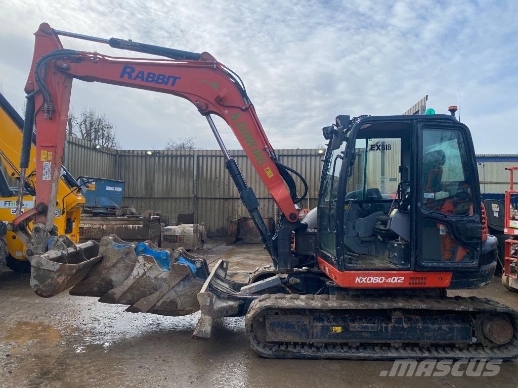 Kubota KX 080-4 Väikeekskavaatorid 7t-12t