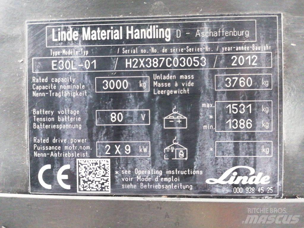 Linde E30L-01 Elektritõstukid