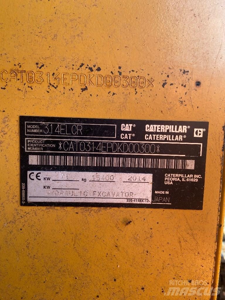 CAT 314 E LCR Roomikekskavaatorid