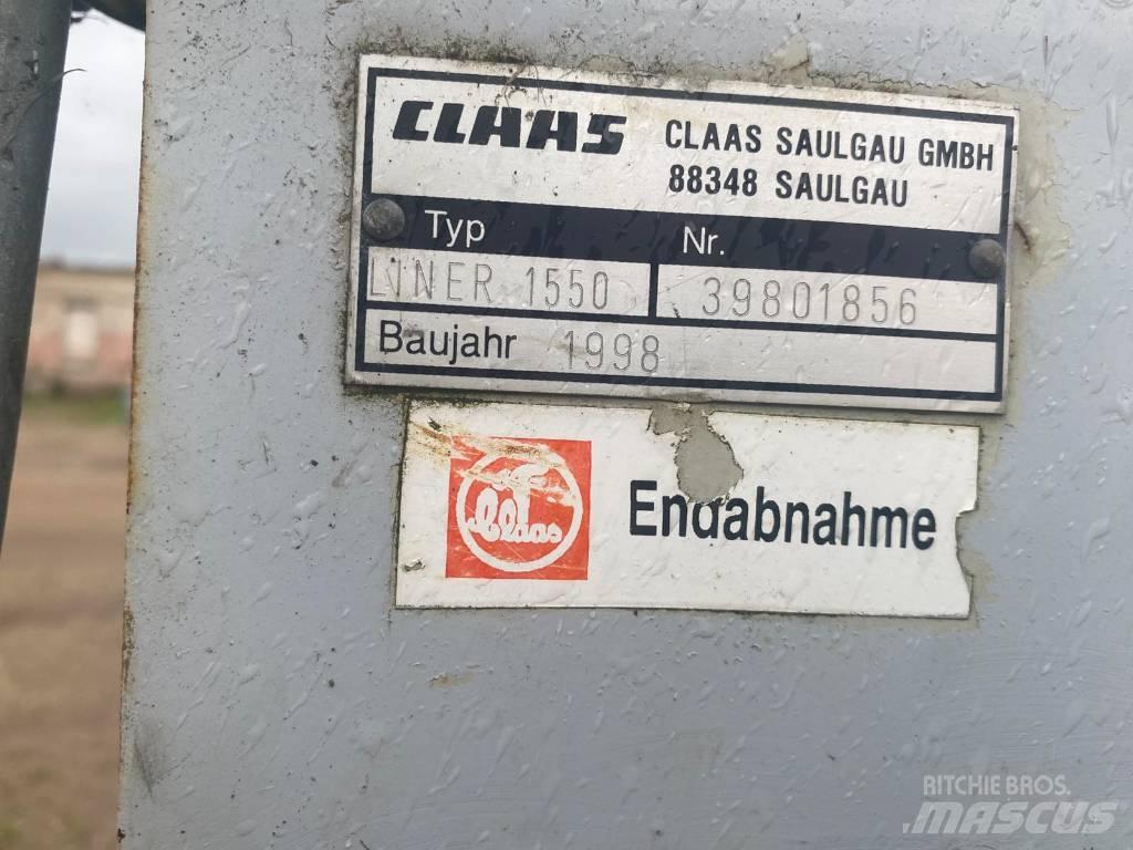 CLAAS Liner 1550 Vaalutid ja kaarutid