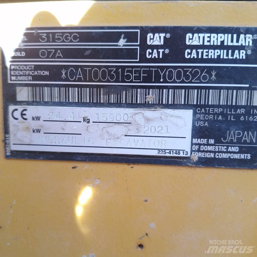 CAT 315 Roomikekskavaatorid