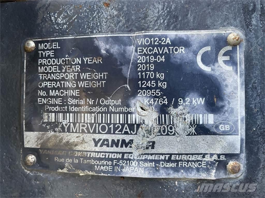 Yanmar VIO12 Ratasekskavaatorid