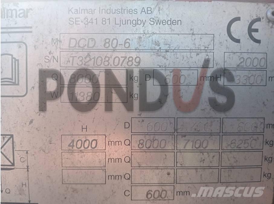 Kalmar DCD 80-6 Diiseltõstukid