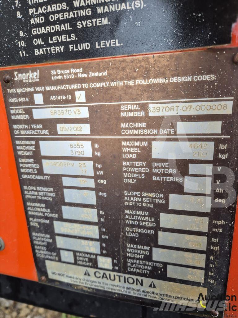 Snorkel S3970RT Käärtõstukid