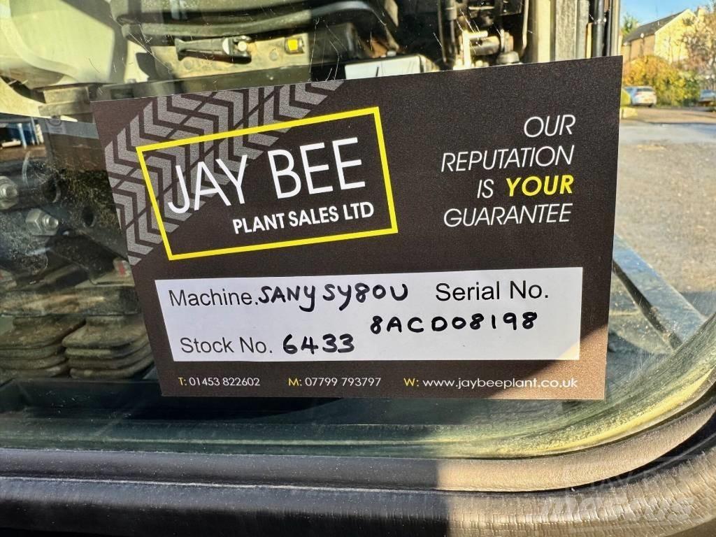 Sany SY 80 U Miniekskavaatorid < 7 t