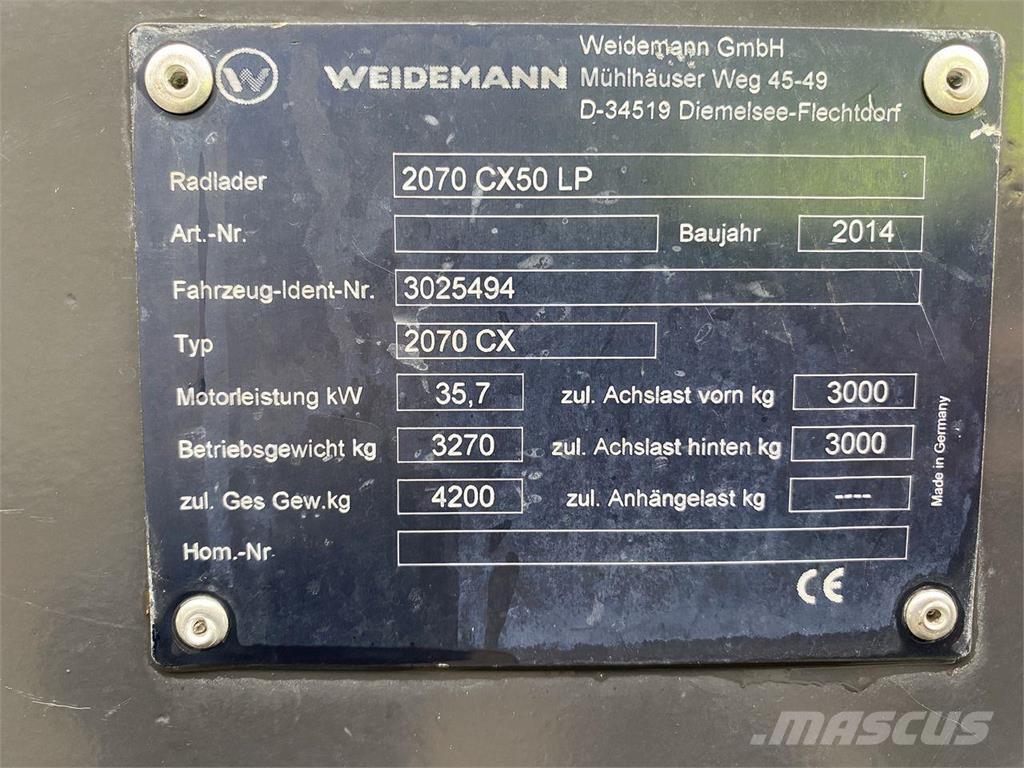 Weidemann 2070 Multi purpose loaders