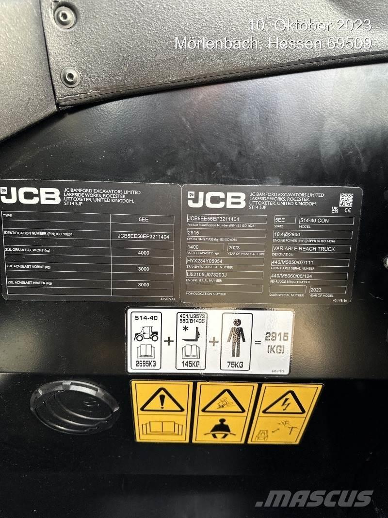 JCB 514-40 CON Teleskooplaadurid