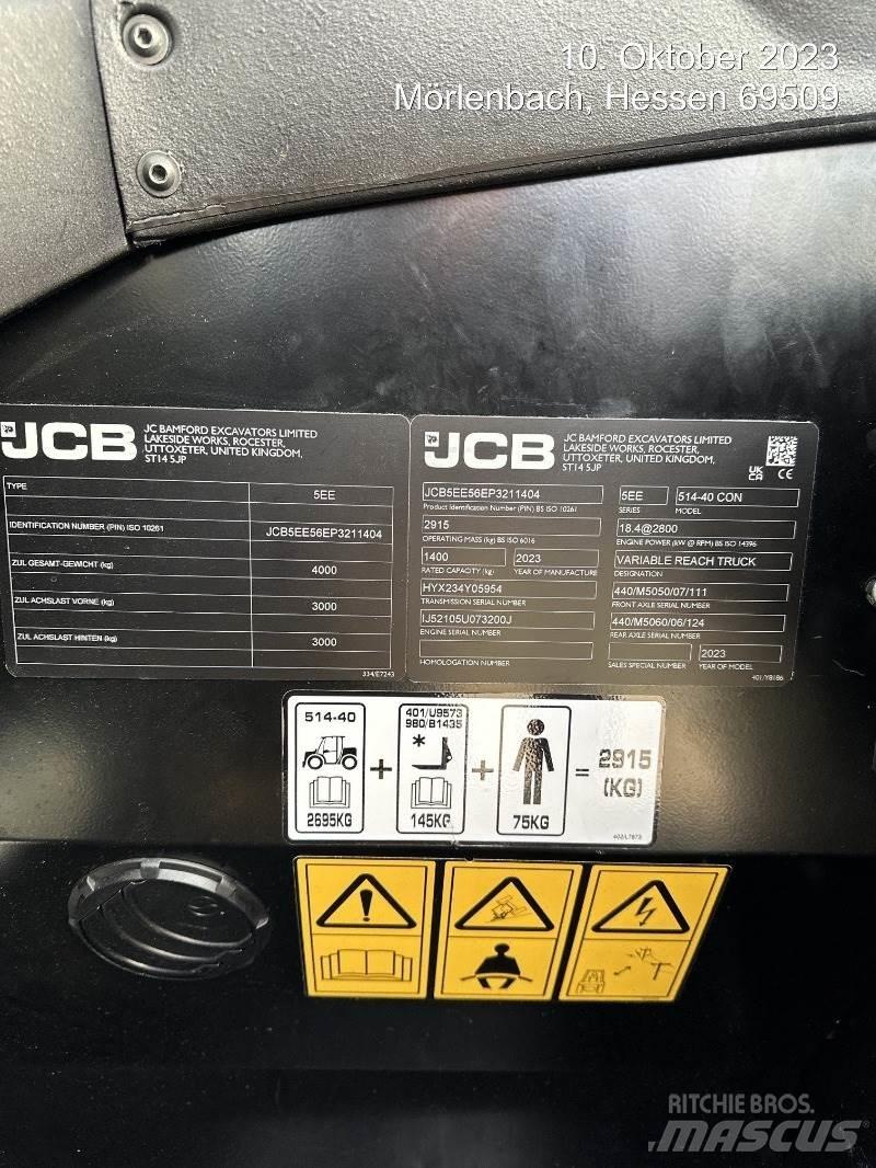 JCB 514-40 CON Teleskooplaadurid