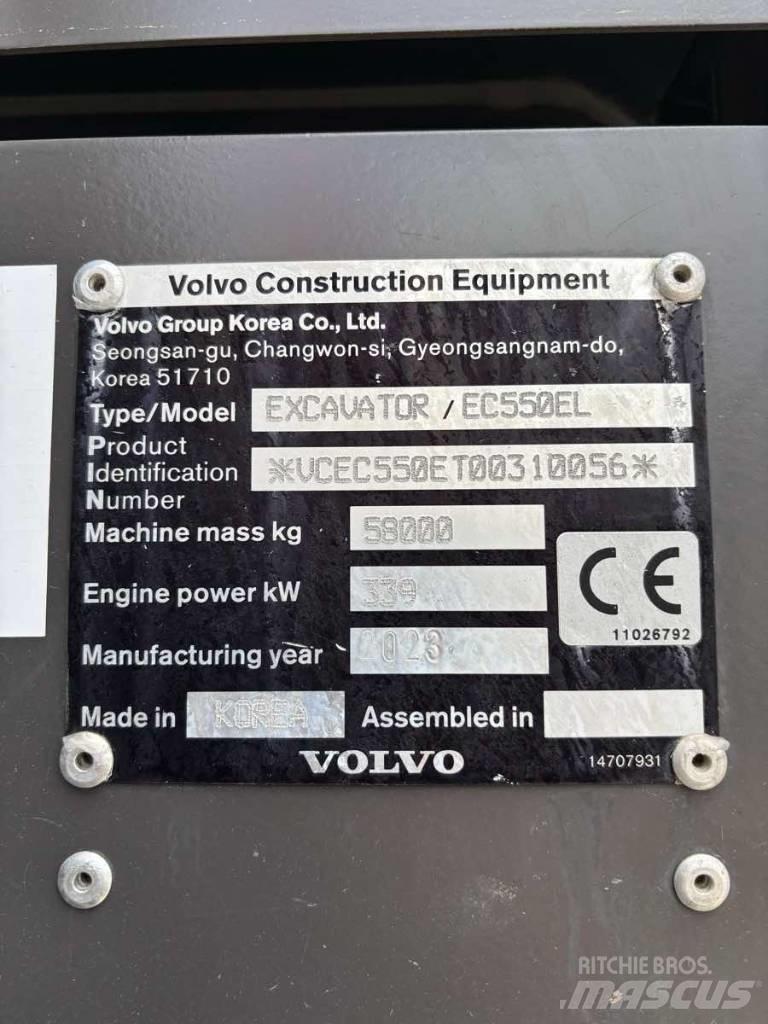 Volvo EC550EL Roomikekskavaatorid