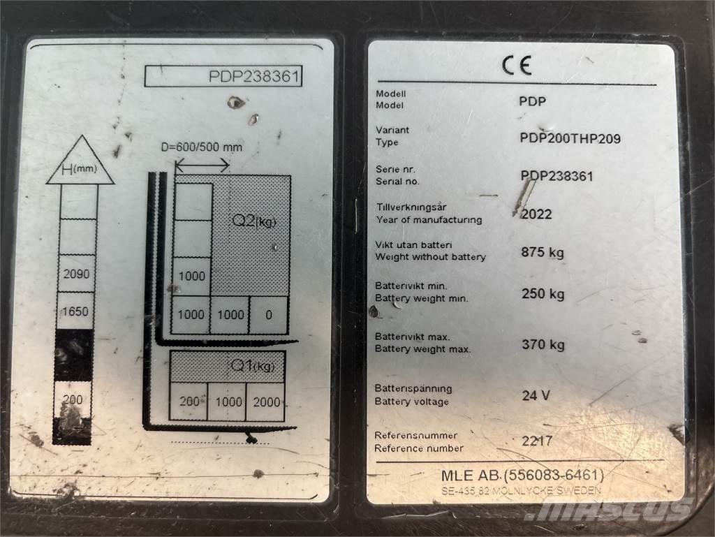 Atlet PDP200 Platvormiga virnastajad