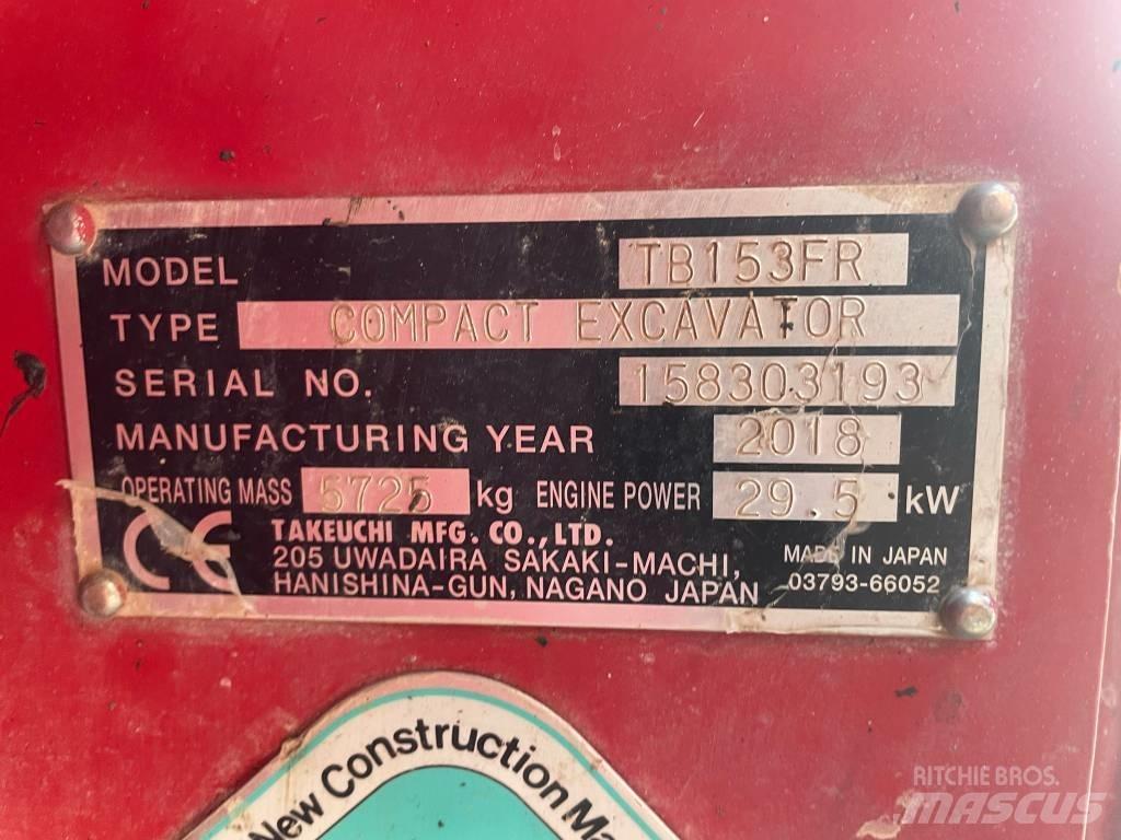 Takeuchi TB 153 FR Miniekskavaatorid < 7 t