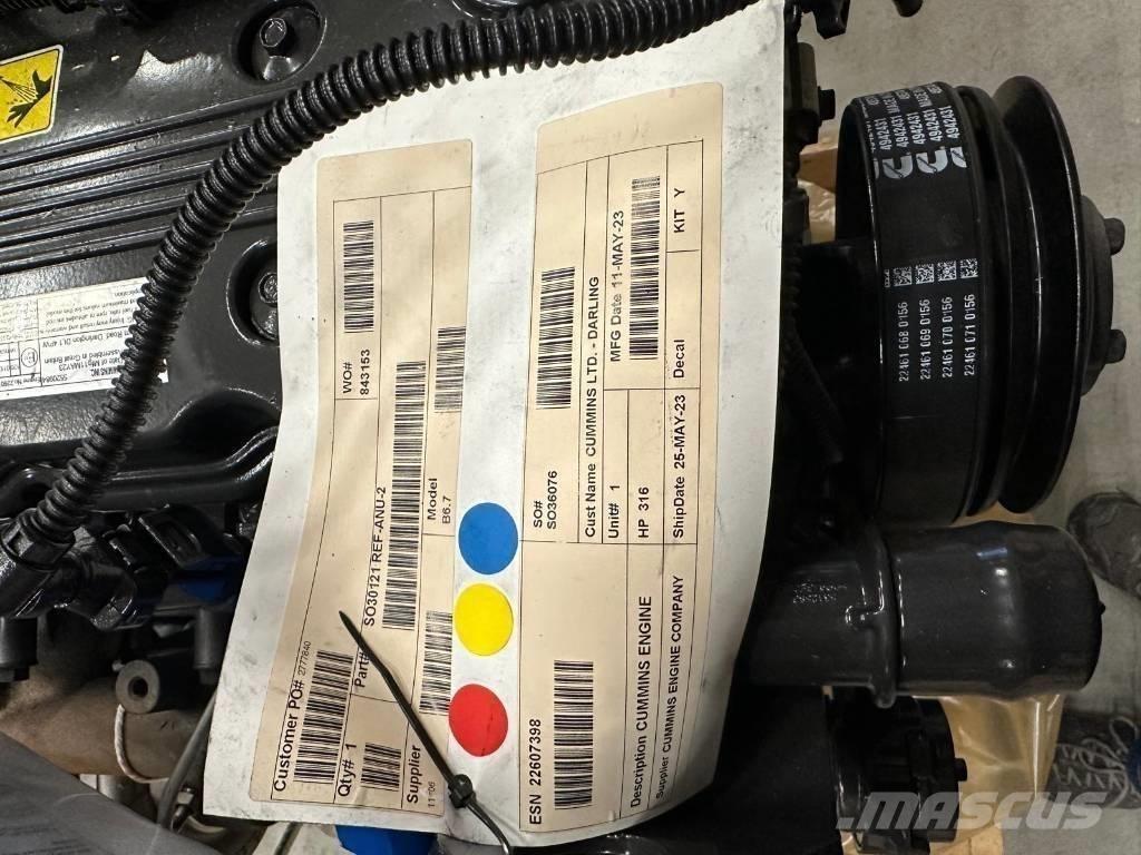 Cummins B6.7 FR95272 Muud põllumajandusmasinad