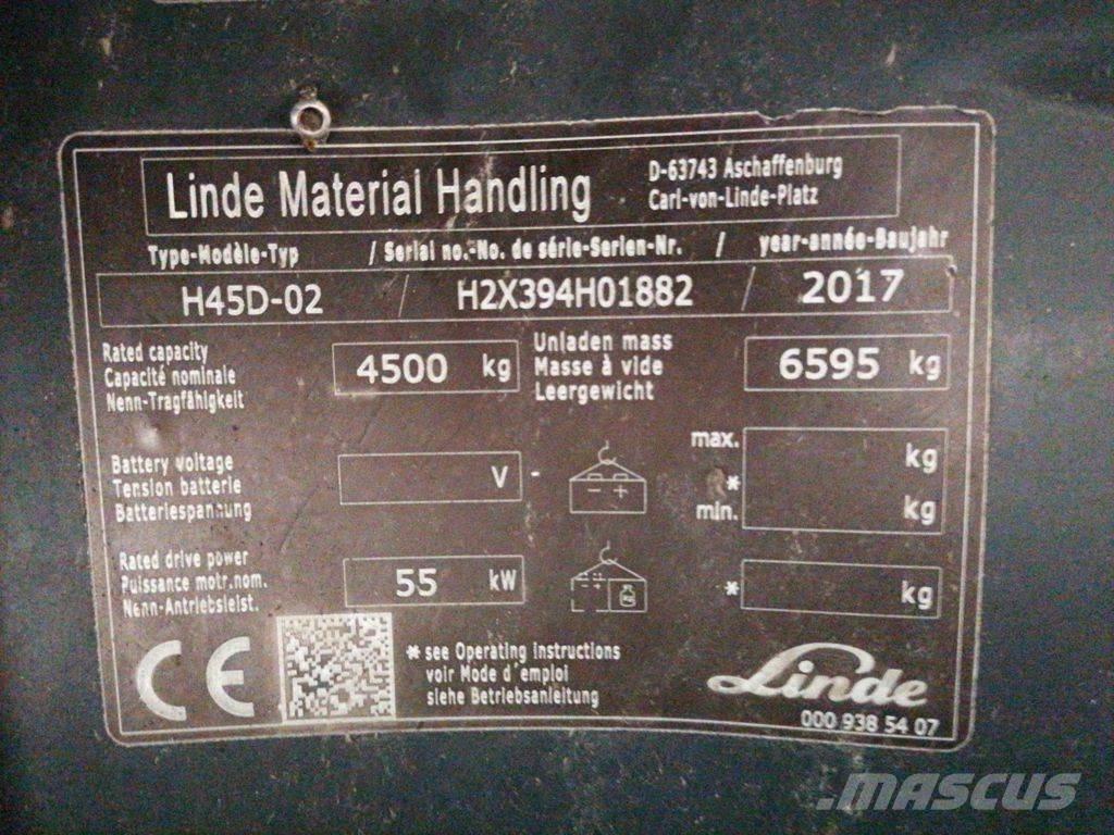Linde H45D-02 Diiseltõstukid