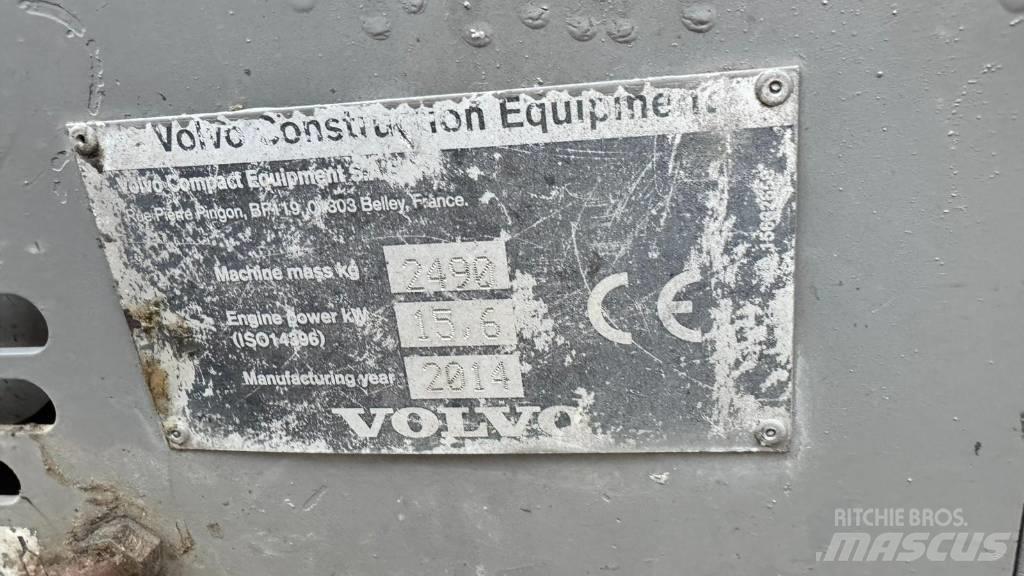 Volvo ECR 25 D Miniekskavaatorid < 7 t