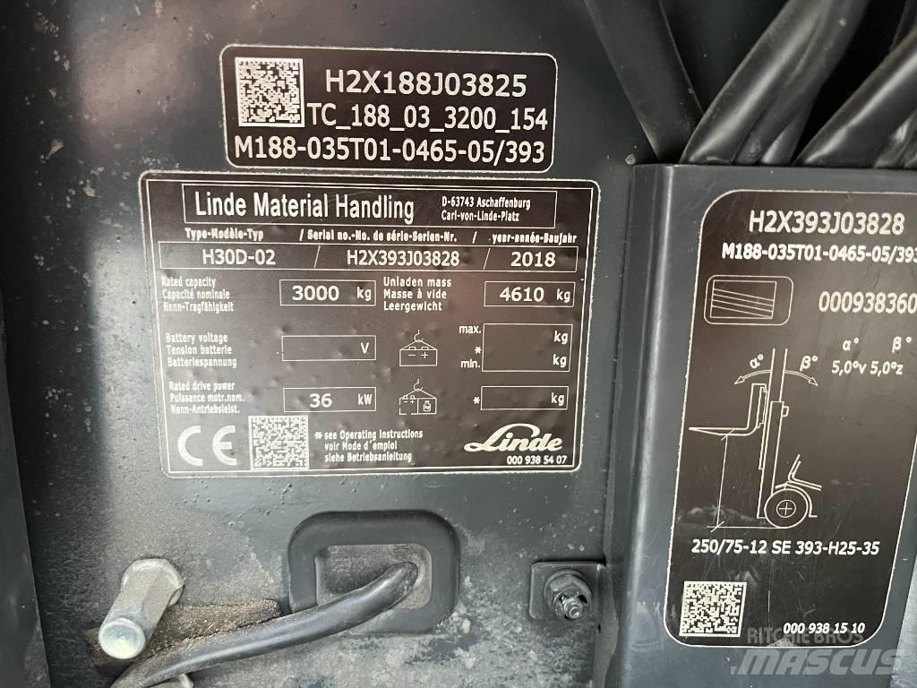 Linde H30D-02 Diiseltõstukid