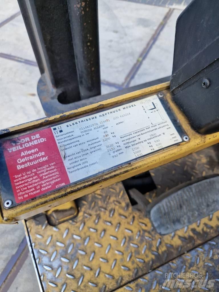 Hyster J 1.75xl Elektritõstukid