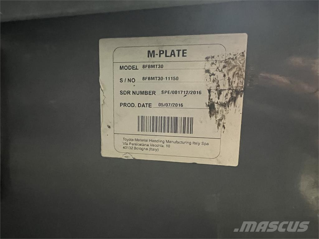 Toyota 8FBMT30 Elektritõstukid
