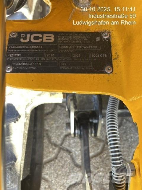 JCB 8008CTS Miniekskavaatorid < 7 t
