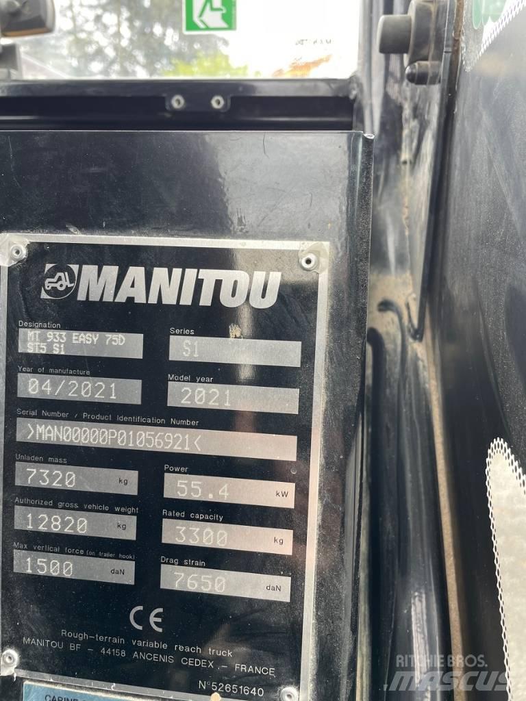 Manitou MT 933 Easy Teleskooplaadurid