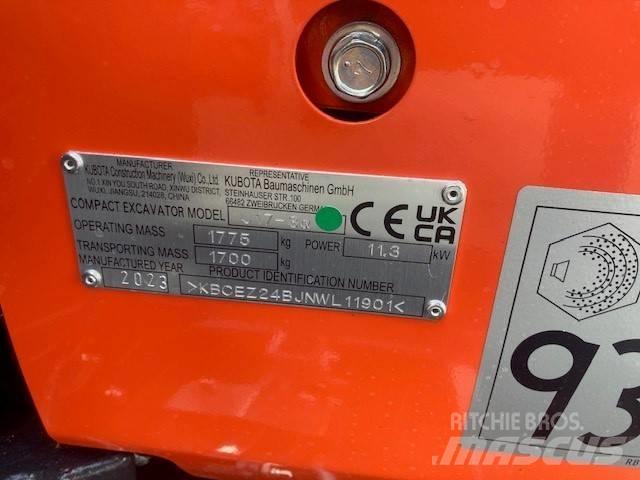 Kubota U 17-3 Miniekskavaatorid < 7 t