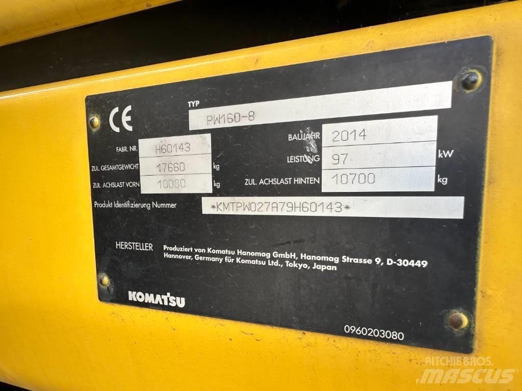 Komatsu PW 160-8 Ratasekskavaatorid
