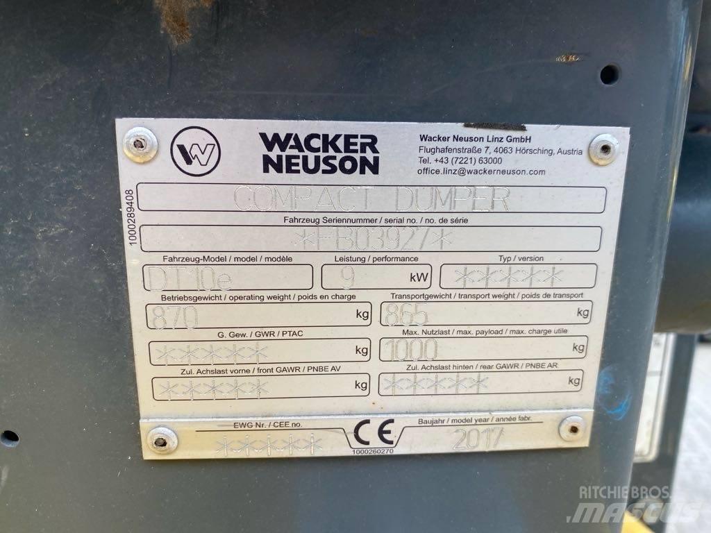 Wacker Neuson DT10e Roomikkallurid