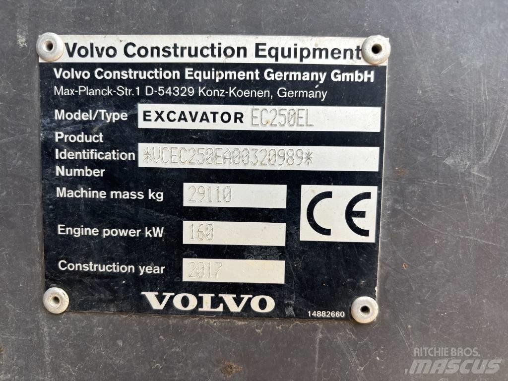 Volvo EC 250 EL Roomikekskavaatorid