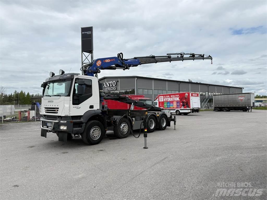 Iveco 410T45 8x4 Kraanaga veokid