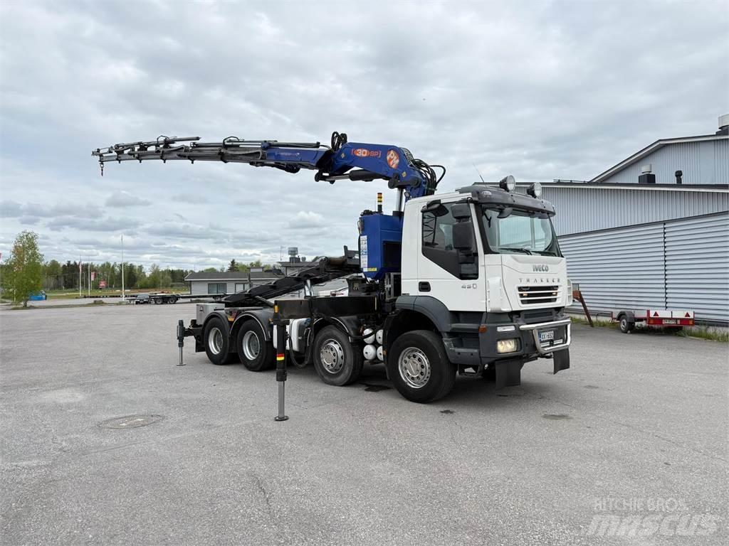 Iveco 410T45 8x4 Kraanaga veokid