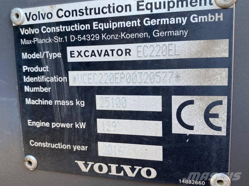 Volvo EC 220 E Roomikekskavaatorid