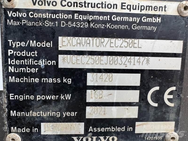 Volvo EC 250 EL Roomikekskavaatorid