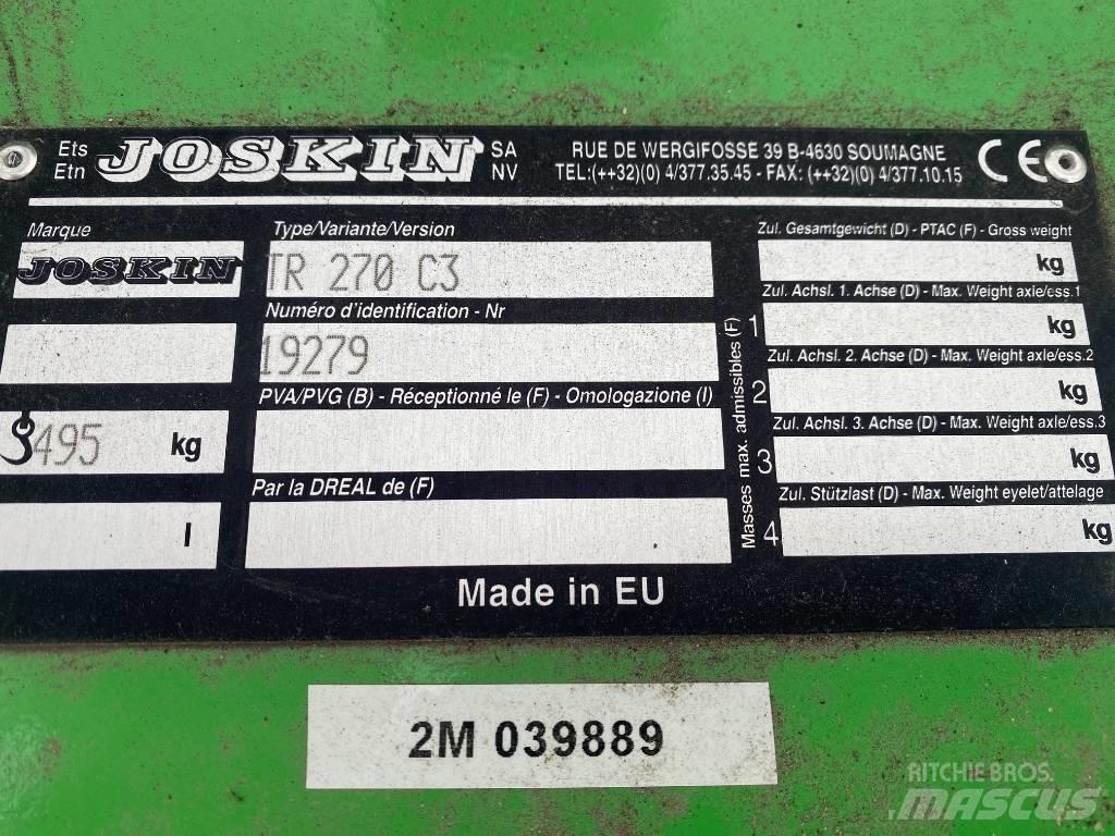 Joskin TR 270 C3 Karjamaade niidukid / pealselõikurid