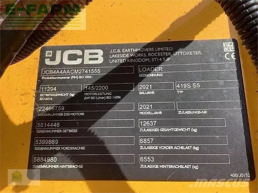 JCB 419s s5 Miniekskavaatorid < 7 t