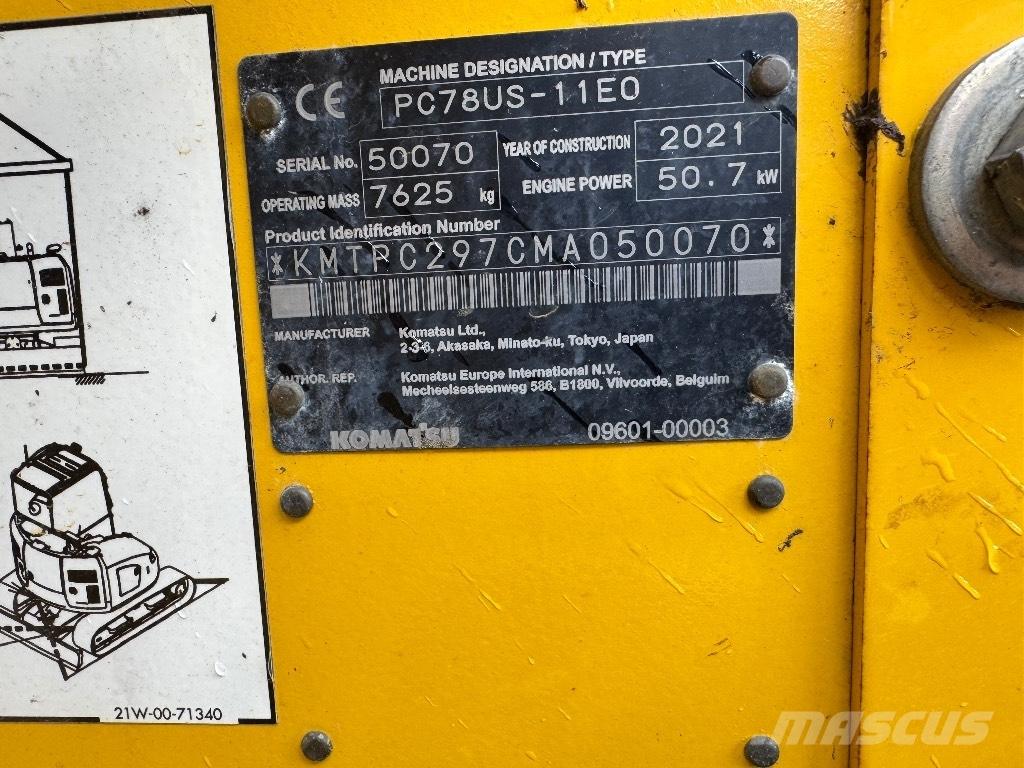 Komatsu PC 78 US Väikeekskavaatorid 7t-12t