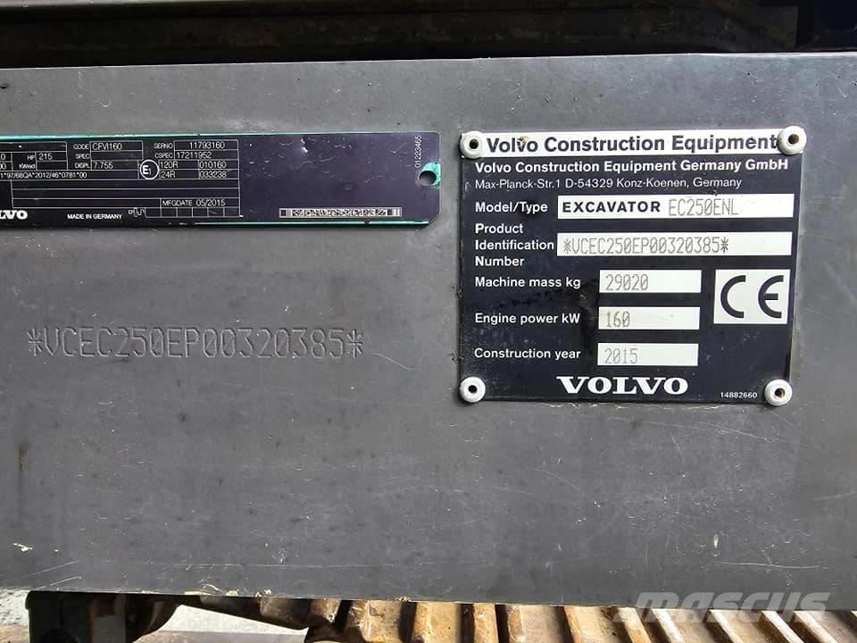Volvo EC250 ENL Roomikekskavaatorid