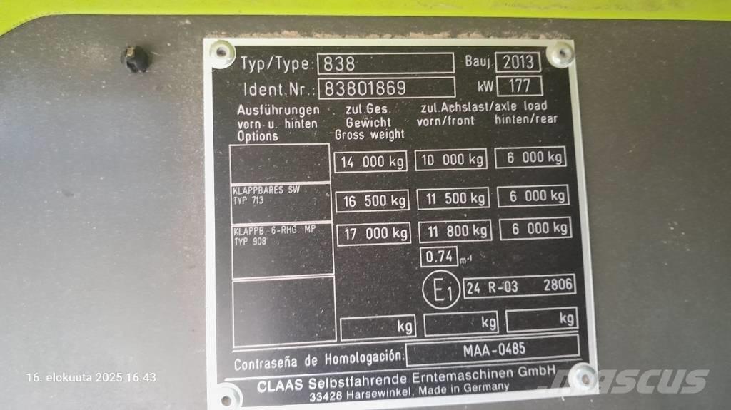 CLAAS Tucano 430 APS Teraviljakombainid