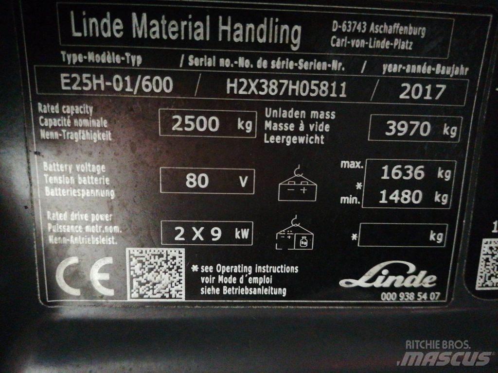 Linde E25H-01/600 Elektritõstukid