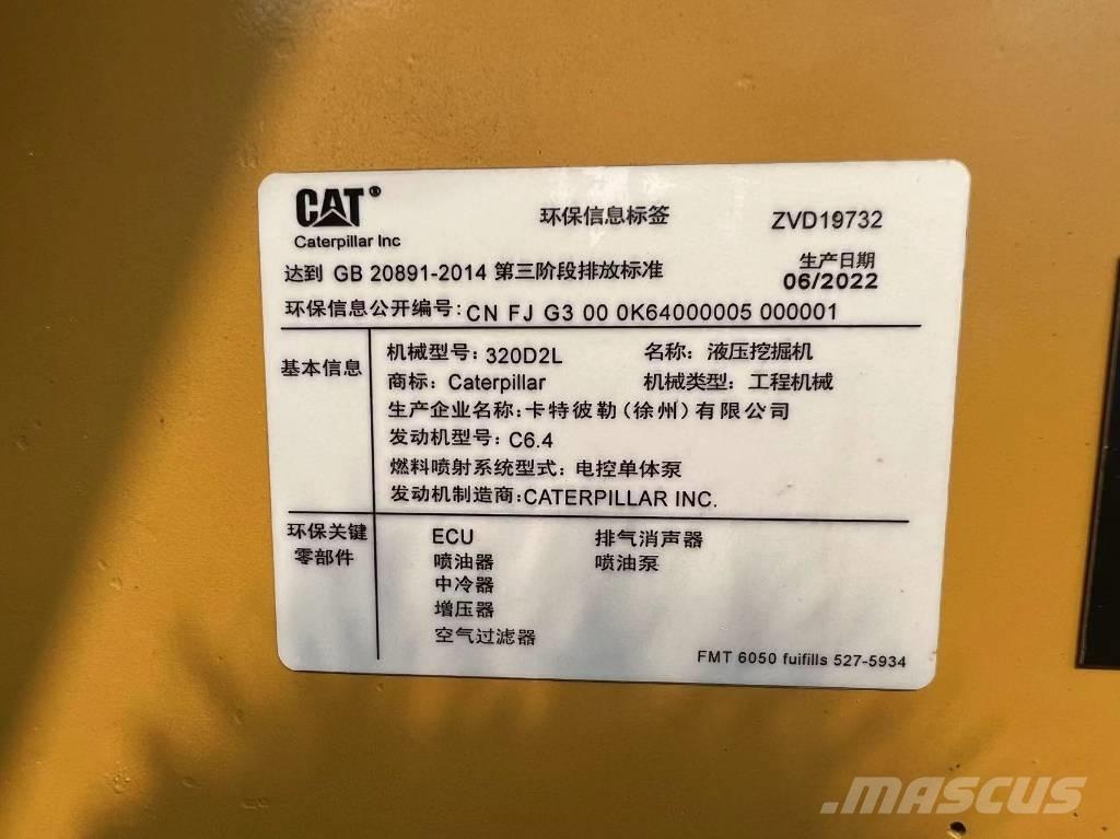 CAT 320 D Roomikekskavaatorid