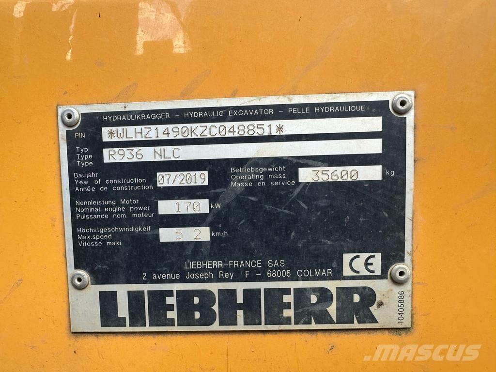 Liebherr R936 NLC Roomikekskavaatorid