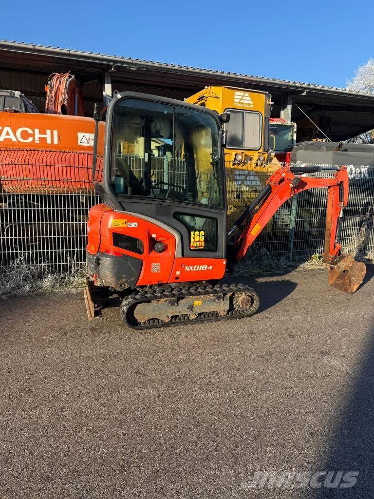 Kubota KX 018-4 Miniekskavaatorid < 7 t