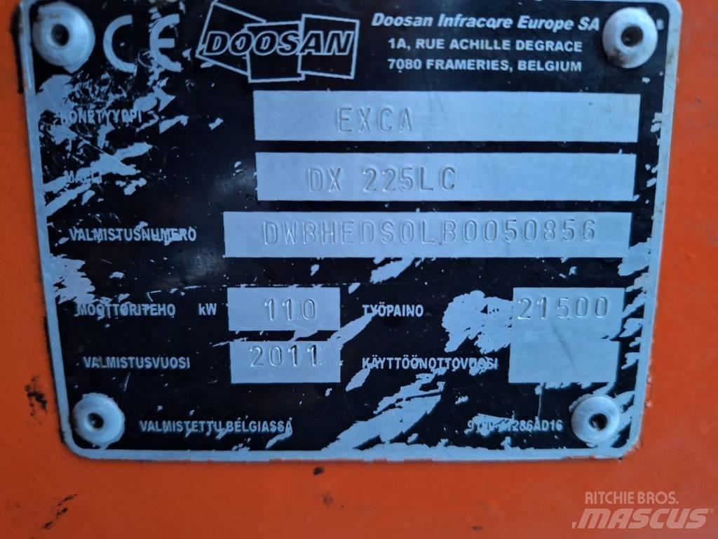 Doosan DX 225 LC Roomikekskavaatorid