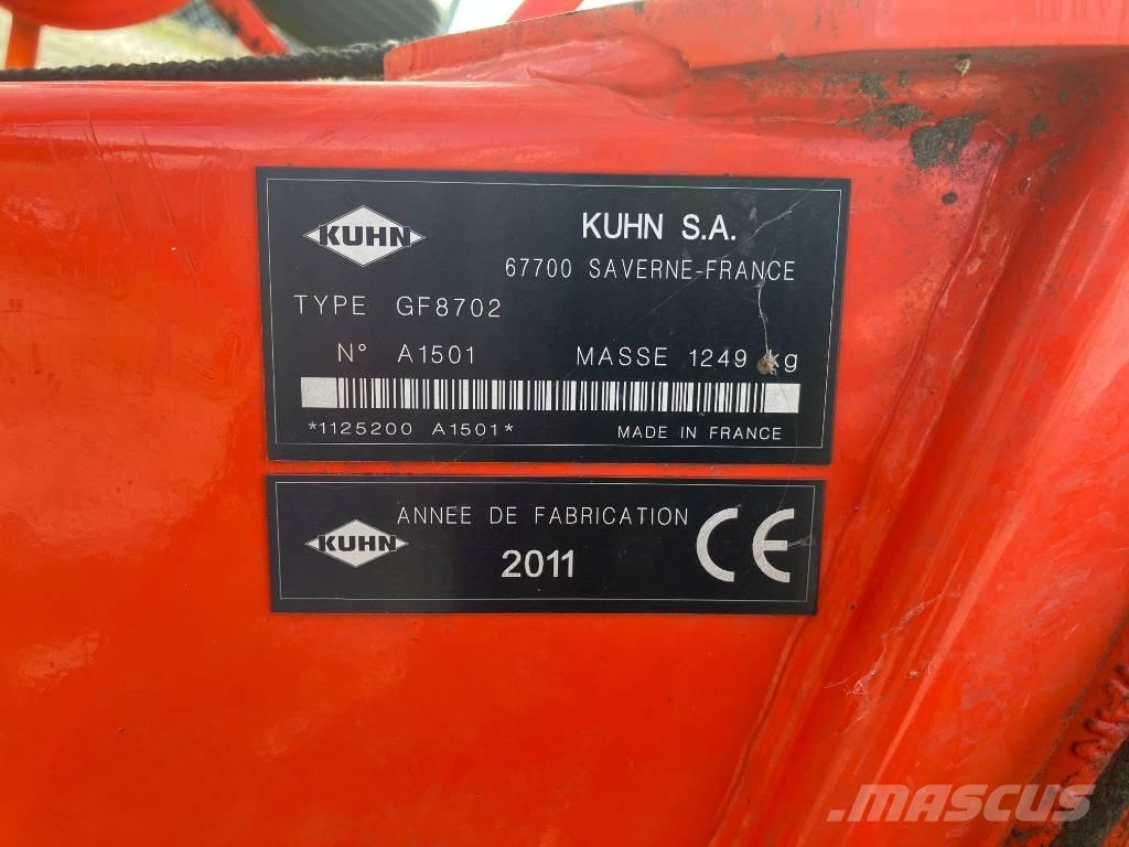 Kuhn GF 8702 Vaalutid ja kaarutid