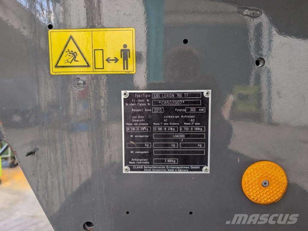 CLAAS Lexion 760 TT Teraviljakombainid