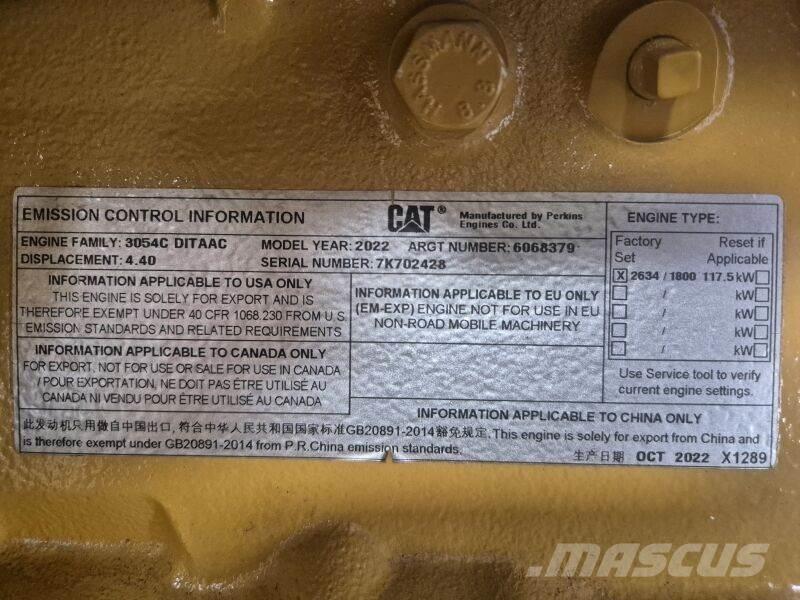 CAT 3054C DITAAC Mootorid